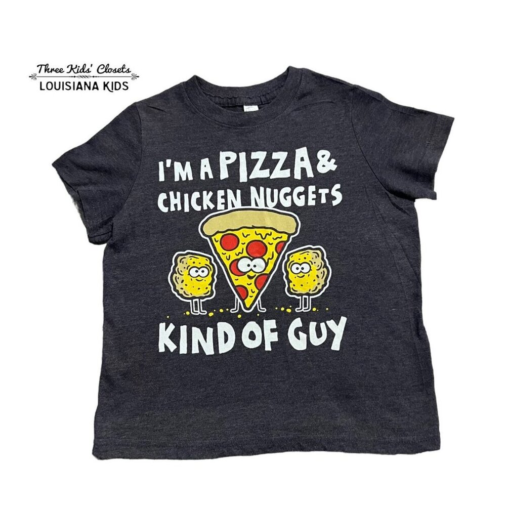 Small Shop Sz 4 Pizza & Chicken Nuggets Tee Shirt